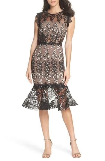 Women's Bronx And Banco Dalia Sleeveless Lace Midi Dress Us / 6 Au - Black