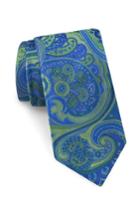 Men's Ted Baker London Elegant Paisley Silk Tie, Size - Blue