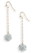 Women's Canvas Jewelry Chain Drop Earrings