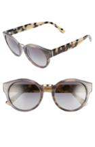 Women's Burberry 50mm Check & Camo Temple Polarized Sunglasses -