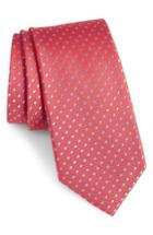 Men's Nordstrom Men's Shop Norton Dot Silk Tie, Size - Blue