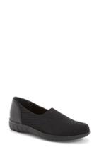 Women's Munro 'cruise' Woven Slip-on Sneaker Ww - Black