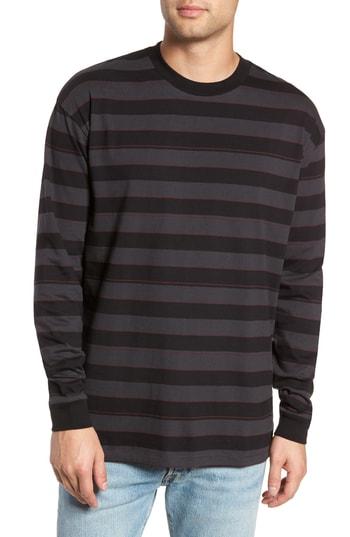 Men's Zanerobe Hoop Box Long Sleeve T-shirt - Black