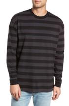 Men's Zanerobe Hoop Box Long Sleeve T-shirt - Black