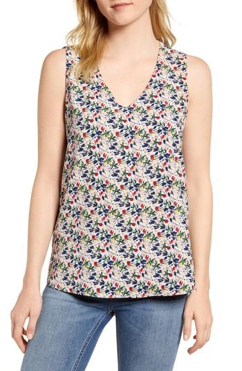 Women's Gibson X Living In Yellow Reagan V-neck Drop Back Top - White