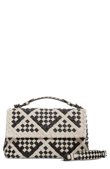 Bottega Veneta Small Olimpia Leather Shoulder Bag - White