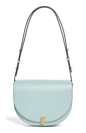 Victoria Beckham Half Moon Box Shoulder Bag - Blue/green