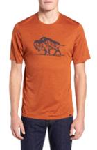 Men's Patagonia Capilene Daily Fit T-shirt, Size Small - Orange