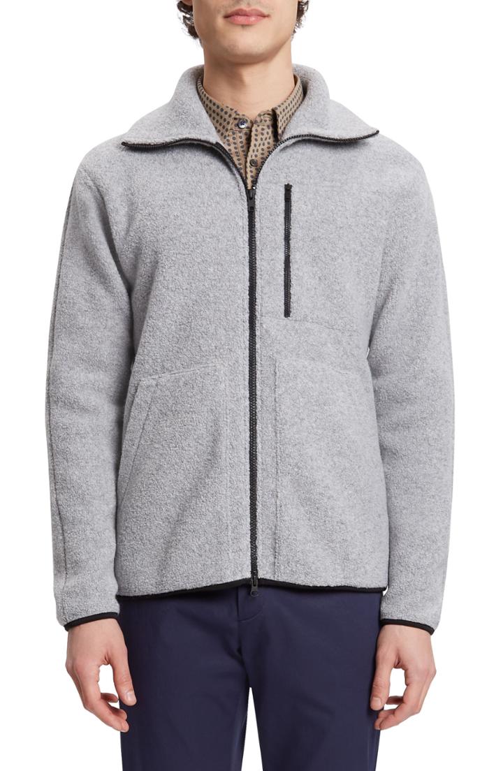 Men's Theory Arctic Fleece Wool Blend Jacket - Grey