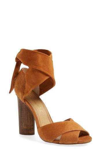 Women's Splendid Johnson Block Heel Sandal M - Brown