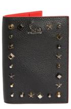 Christian Louboutin Loubipass Empire Studded Leather Passport Case -