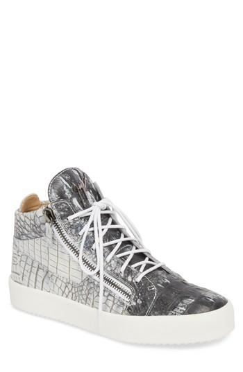 Men's Giuseppe Zanotti Mid Top Sneaker Us / 39eu - Black