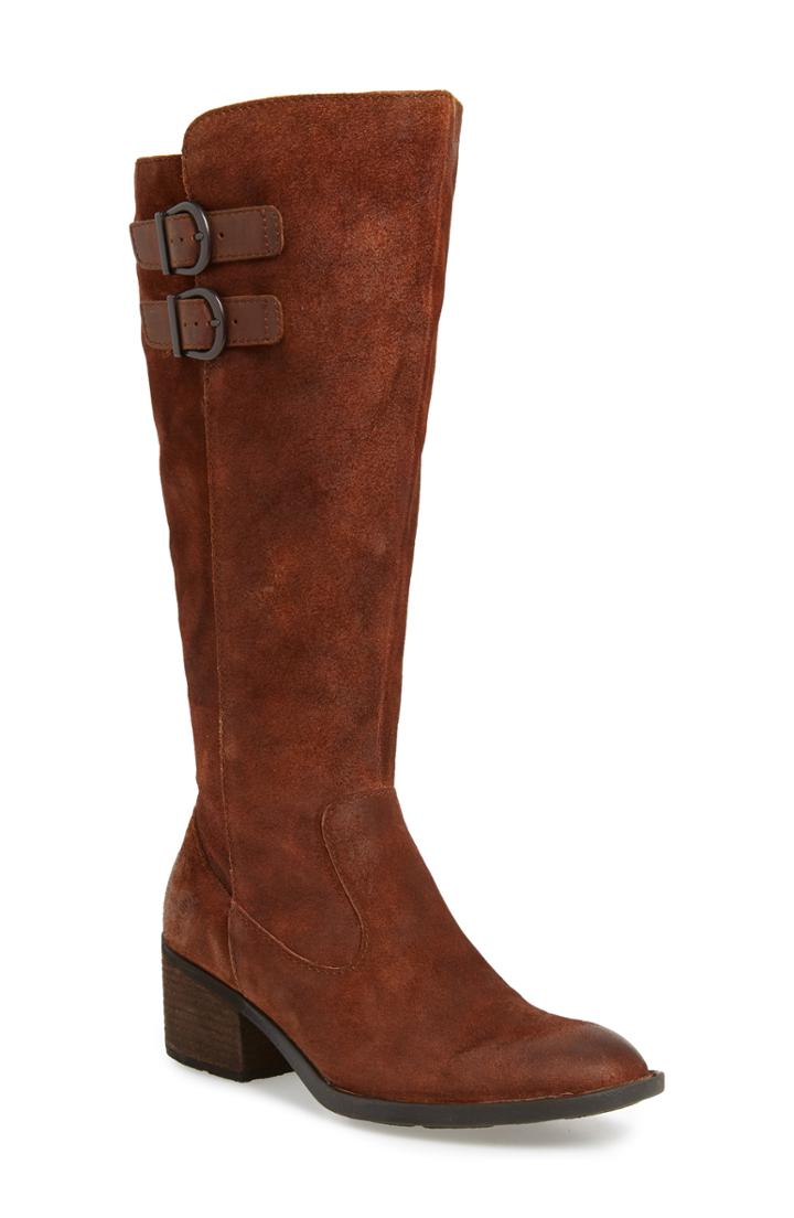 Women's B?rn Basil Knee High Boot Wide Calf M - Brown