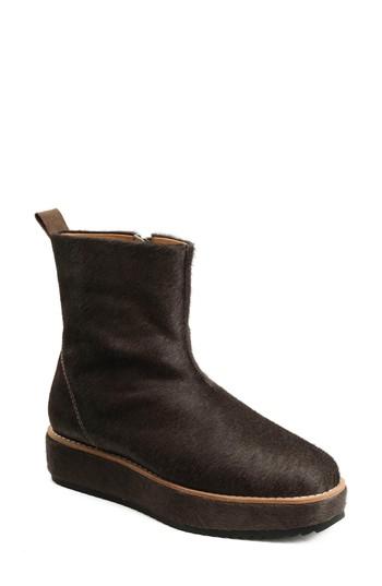 Women's Bill Blass Penny Sutton Genuine Calf Hair Boot M - Brown