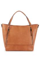Sole Society Nera Faux Leather Tote - Brown