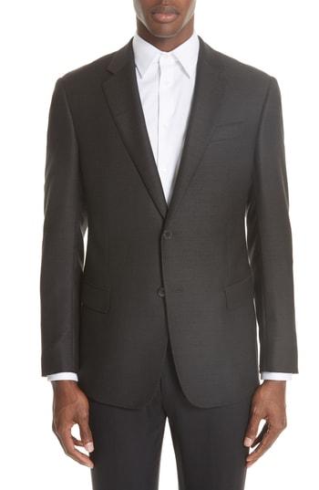 Men's Emporio Armani G Line Trim Fit Wool Blazer Us / 48 Eu S - Brown