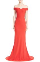 Women's Alexander Mcqueen Off The Shoulder Leaf Crepe Gown