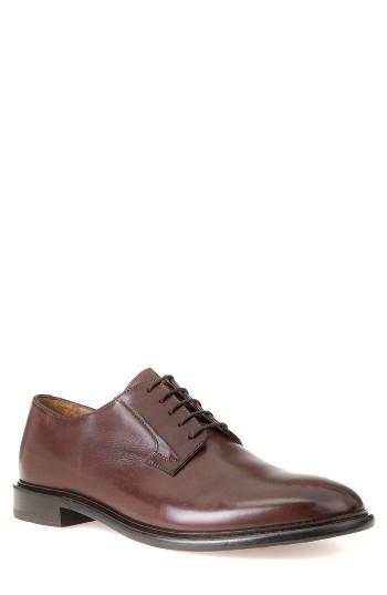 Men's Geox Guildford 7 Plain Toe Derby Eu - Brown