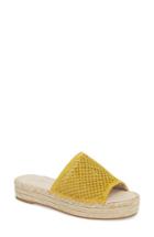 Women's Caslon Cammy Platform Slide Sandal M - Yellow