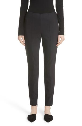 Women's St. John Collection Scuba Bi-stretch Crop Leggings - Black