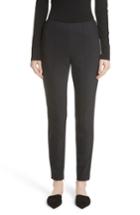 Women's St. John Collection Scuba Bi-stretch Crop Leggings - Black