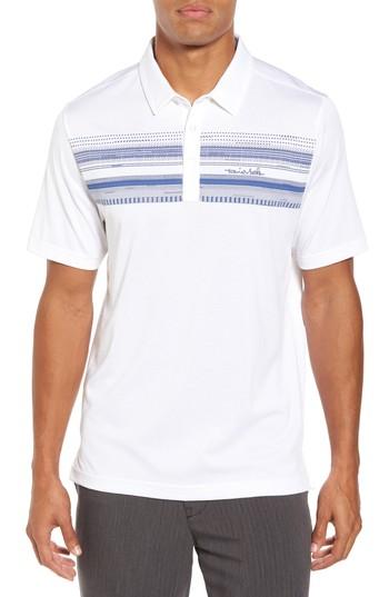 Men's Travis Mathew Nino Jersey Polo, Size - White