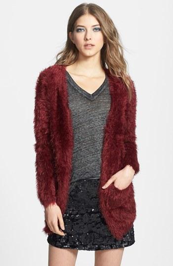 Glamorous Long Faux Fur Cardigan