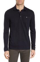 Men's Ted Baker London Hoper Slim Fit Long Sleeve Pocket Polo (m) - Blue