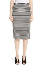 Women's Max Mara Egoista Stripe Pencil Skirt Us / 36 It - Grey