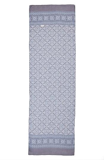 Women's St. John Collection Jaipur Border Silk Georgette Scarf, Size - Blue