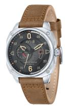 Men's Avi-8 'hawker Hunter' Automatic Leather Strap Watch, 44mm