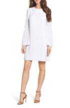 Women's Michael Michael Kors Lace Applique Bell Sleeve Dress - White