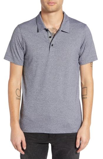 Men's Wings + Horns Marled Polo - Black