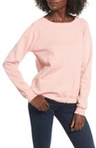 Women's Socialite Cut Edge Sweatshirt - Pink