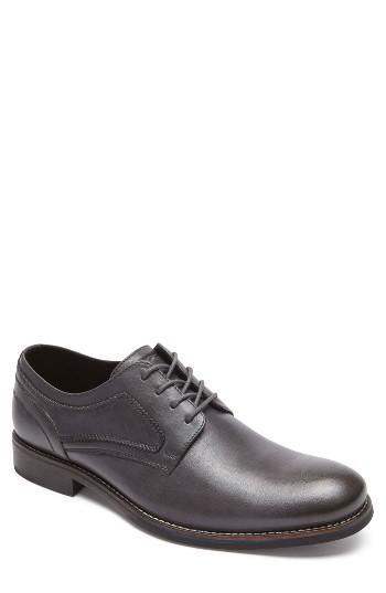 Men's Rockport Wyat Plain Toe Derby M - Black