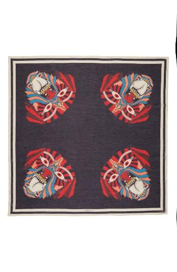 Women's Givenchy 4 Imperial Rottweiler Square Scarf, Size - Black