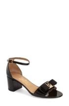 Women's Salvatore Ferragamo Block Heel Bow Sandal C - Black