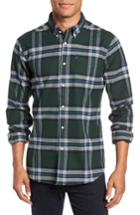 Men's Barbour Endsleigh Highland Check Cotton Flannel Shirt - Green