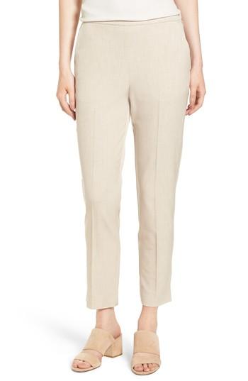 Women's Eileen Fisher High Waist Tapered Pants - Beige