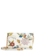 Women's Tory Burch Robinson Floral Leather Continental Wallet -