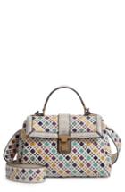 Bottega Veneta Small Piazza Leather & Genuine Snakeskin Handbag -