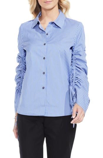 Women's Vince Camuto Simple Stripe Shirt - Blue