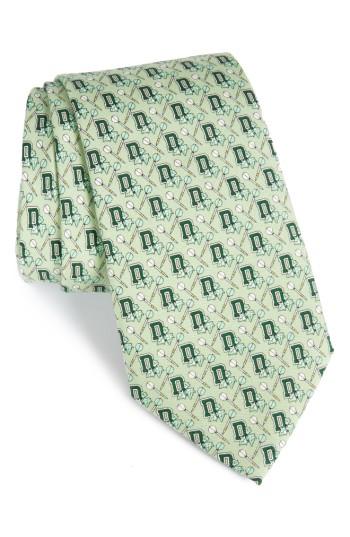Men's Vineyard Vines Dartmouth Big Green Silk Tie