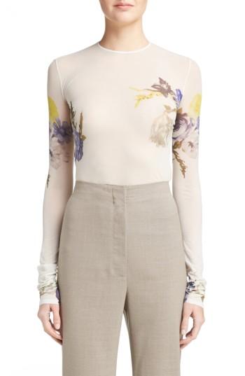 Women's Acne Studios Niala Sheer Floral Top