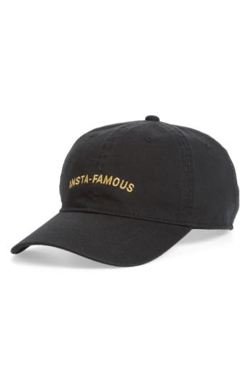 Women's Body Rags Clothing Co. Instafamous Baseball Cap - Black
