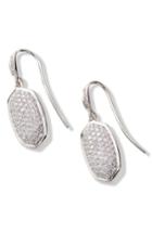 Women's Kendra Scott Lee Diamond & White Gold Drop Earrings