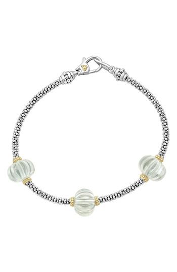 Women's Lagos Caviar Forever Melon Bead Station Bracelet