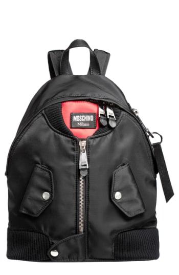 Moschino Bomber Skull Print Backpack -