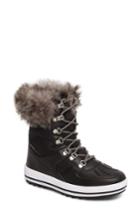 Women's Cougar Viper Waterproof Snow Boot With Faux Fur Trim M - Black