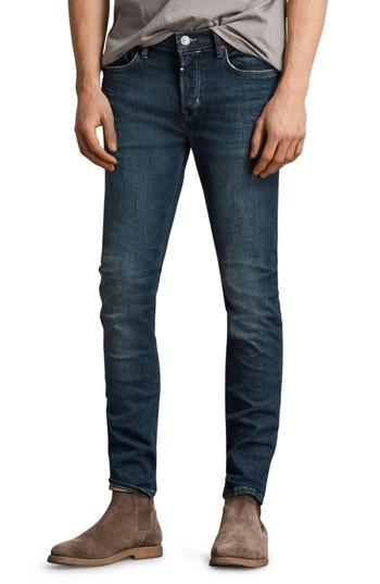 Men's Allsaints Isotope Skinny Fit Jeans - Blue